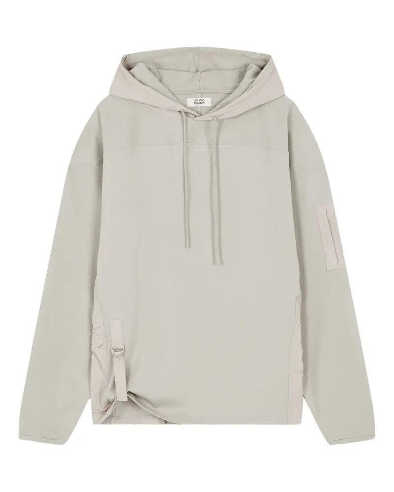 STUDIO TOMBOY Utility-Pullover mit Kapuze - Grau Grau