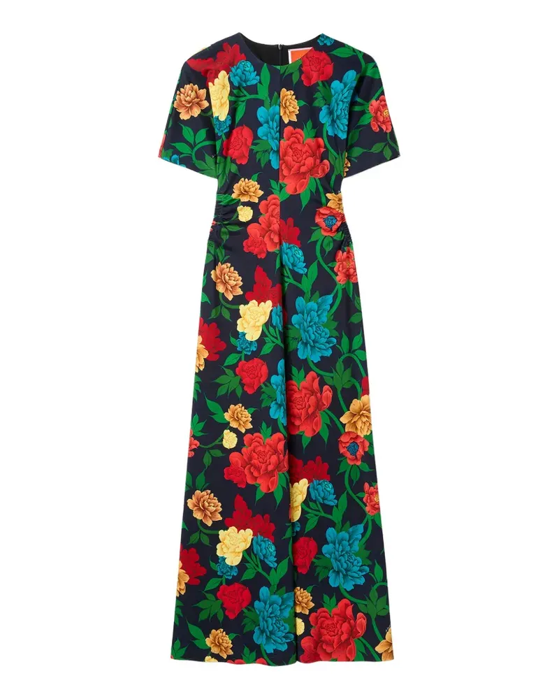 La DoubleJ Kleid mit Blumenmuster - Blau Blau