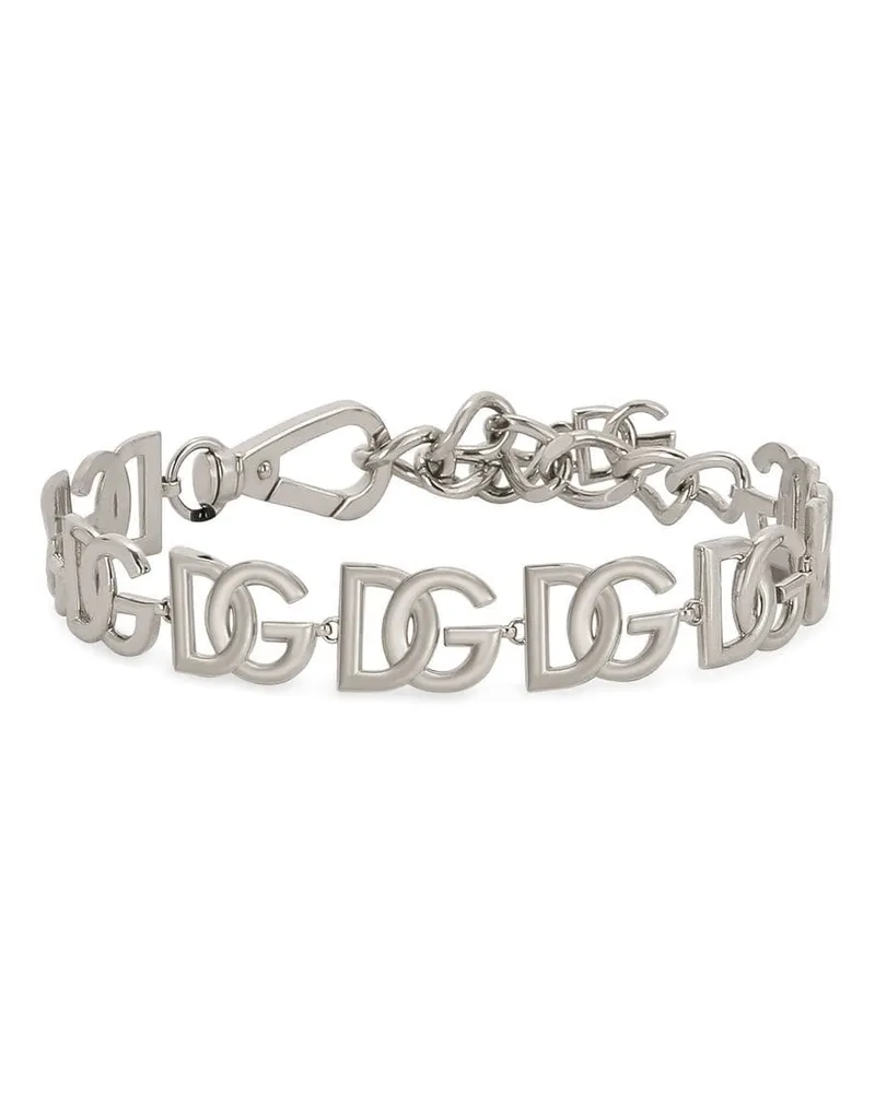 Dolce & Gabbana KIM DOLCE&GABBANA Choker mit DG-Logo - Silber Silber