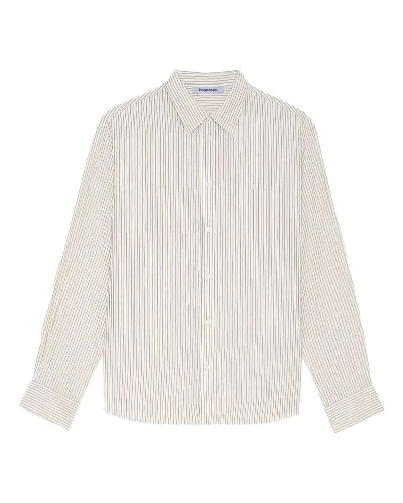 Études Studio Relax vertical-stripe shirt - Nude Nude