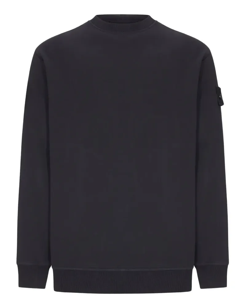 Stone Island logo-patch sweatshirt - Schwarz Schwarz