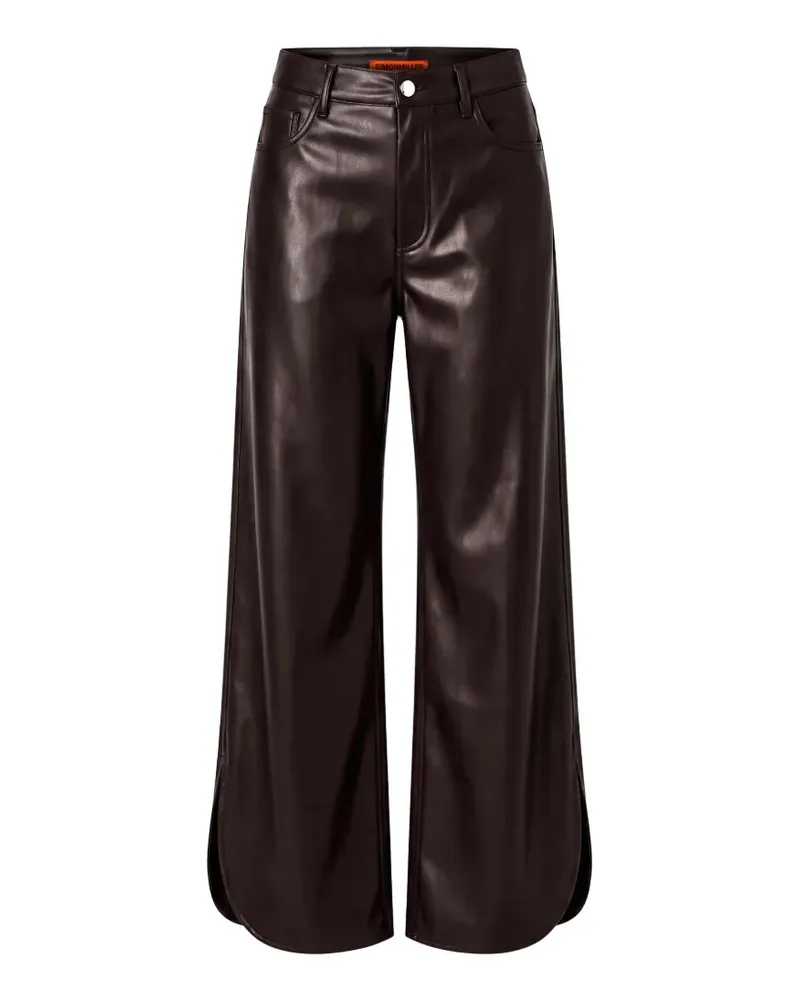Simon Miller Livia Hose mit abgerundetem Saum - Braun Braun