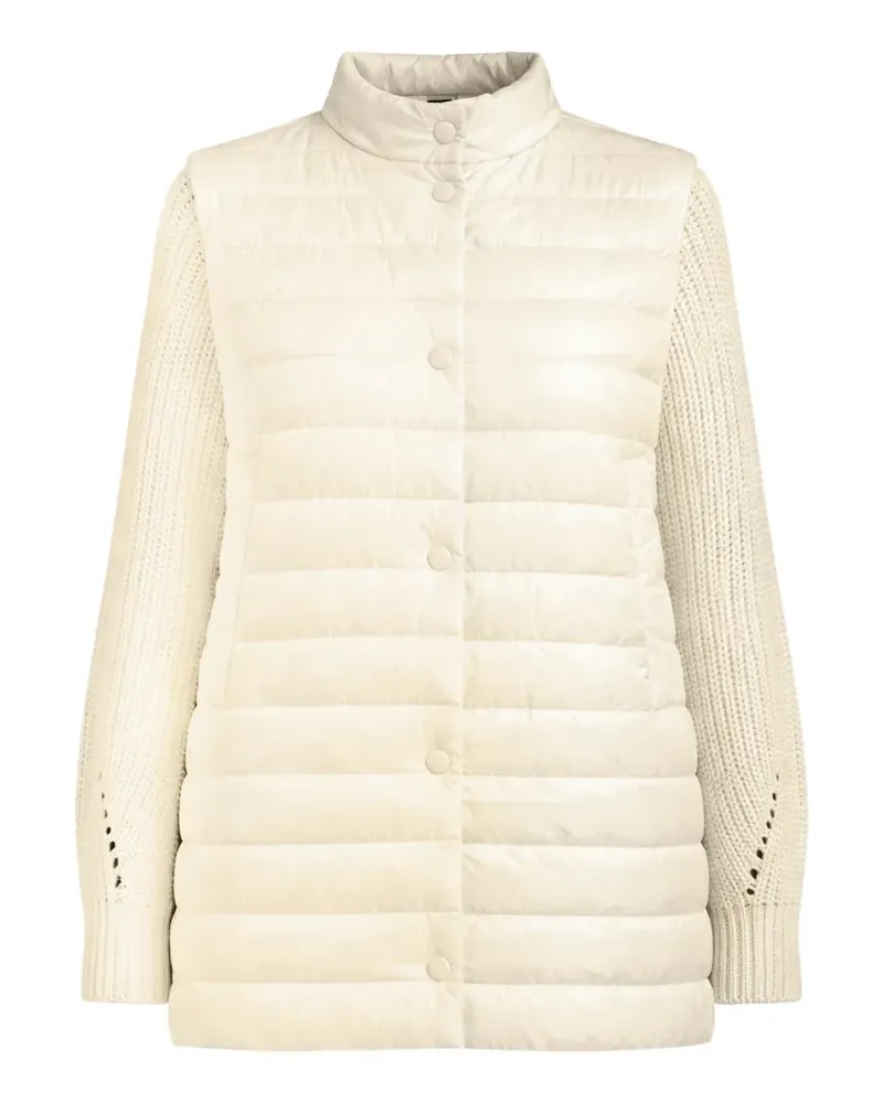 Twin-Set ribbed knit coat - Nude Nude