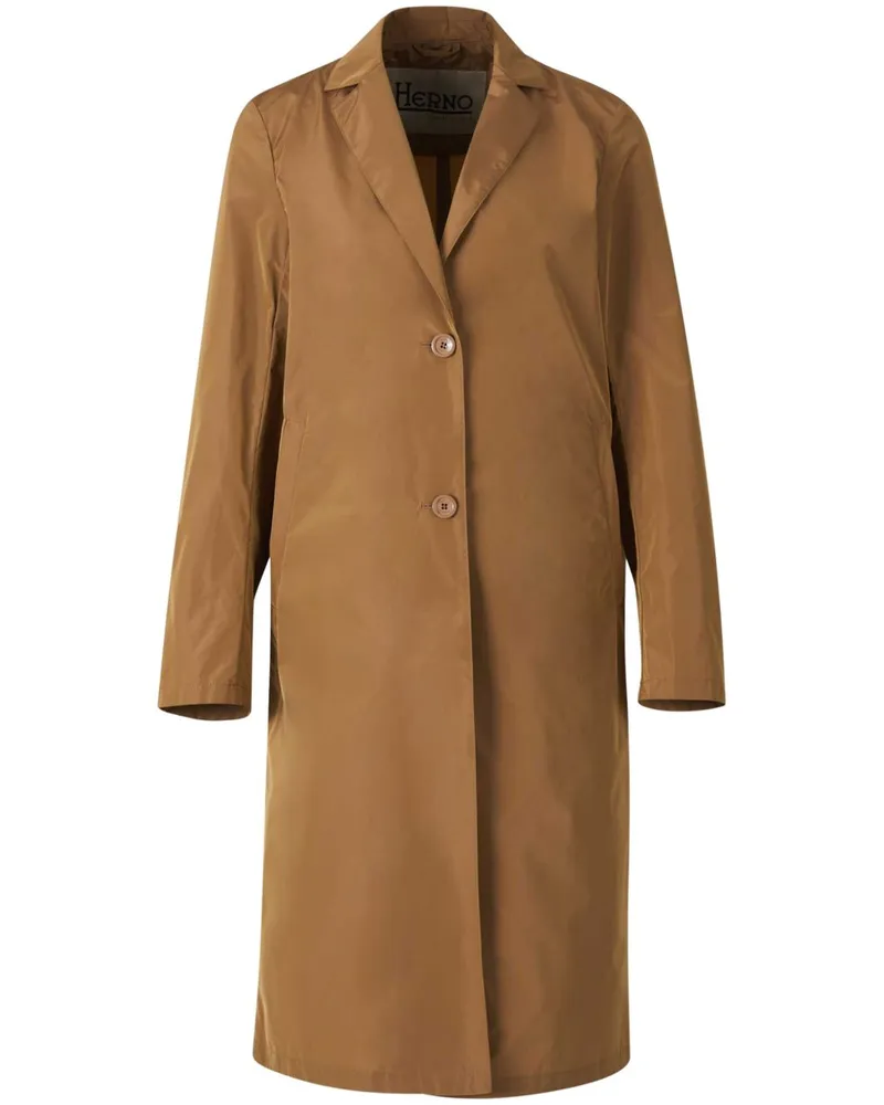 Herno Geknöpfte Jacke aus Gabardine - Braun Braun