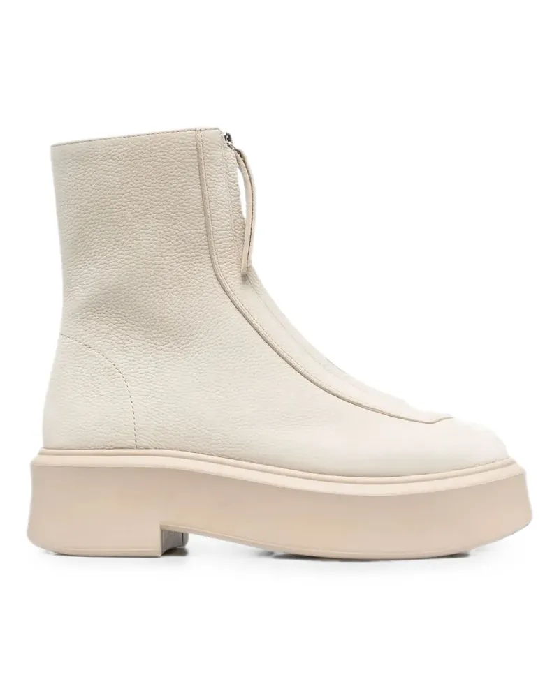 The Row zipped boots I - Nude Nude