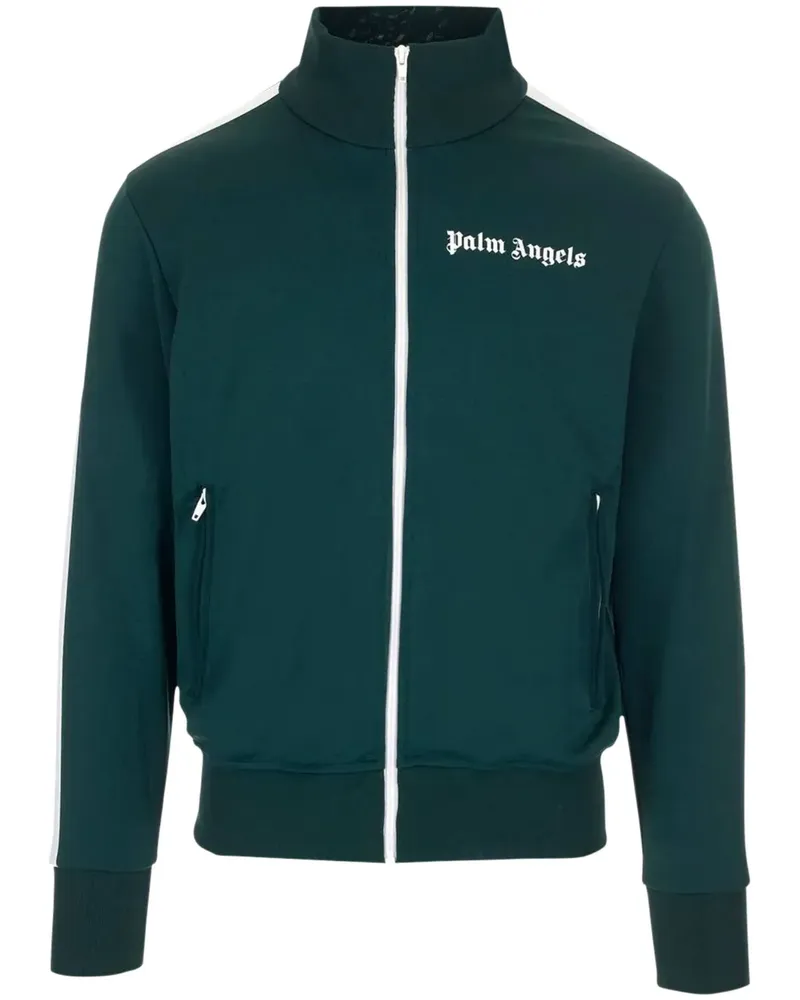 Palm Angels Sweatshirt mit Logo-Print - Grün Grün
