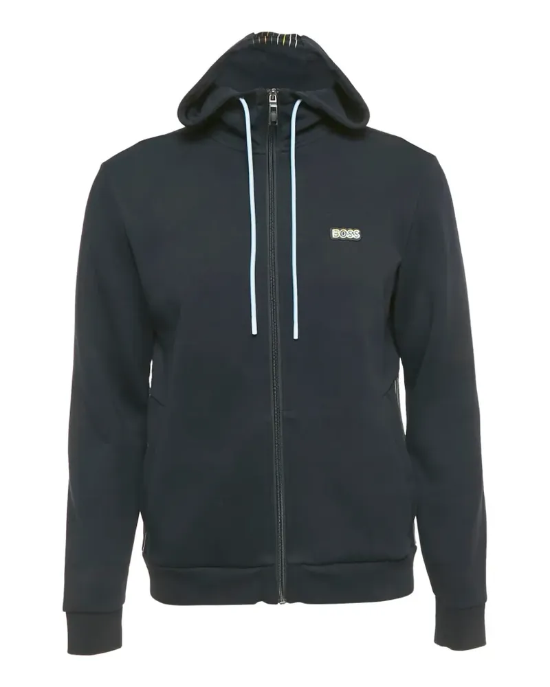 HUGO BOSS Saggy 2 zip hoodie - Blau Blau