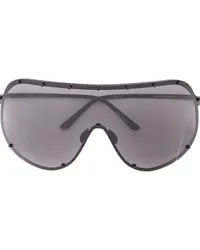 Rick Owens Larry Shield sunglasses Schwarz