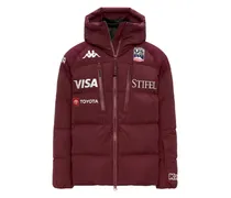 Gefütterte Kapuzenjacke - Rot