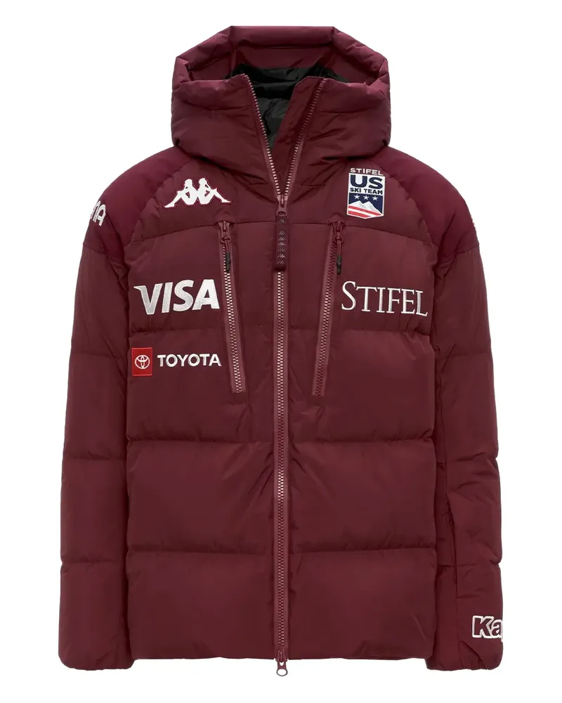 Kappa hooded puffer jacket - Rot Rot