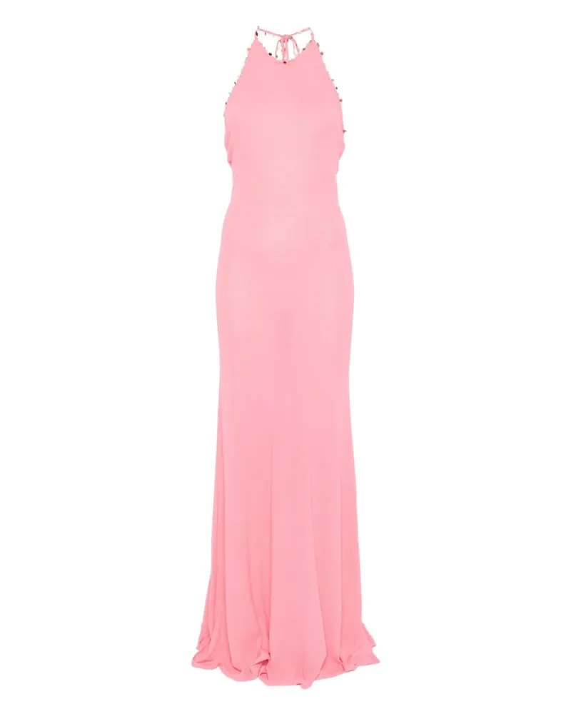 Christopher Esber Verziertes Neckholder-Kleid - Rosa Rosa