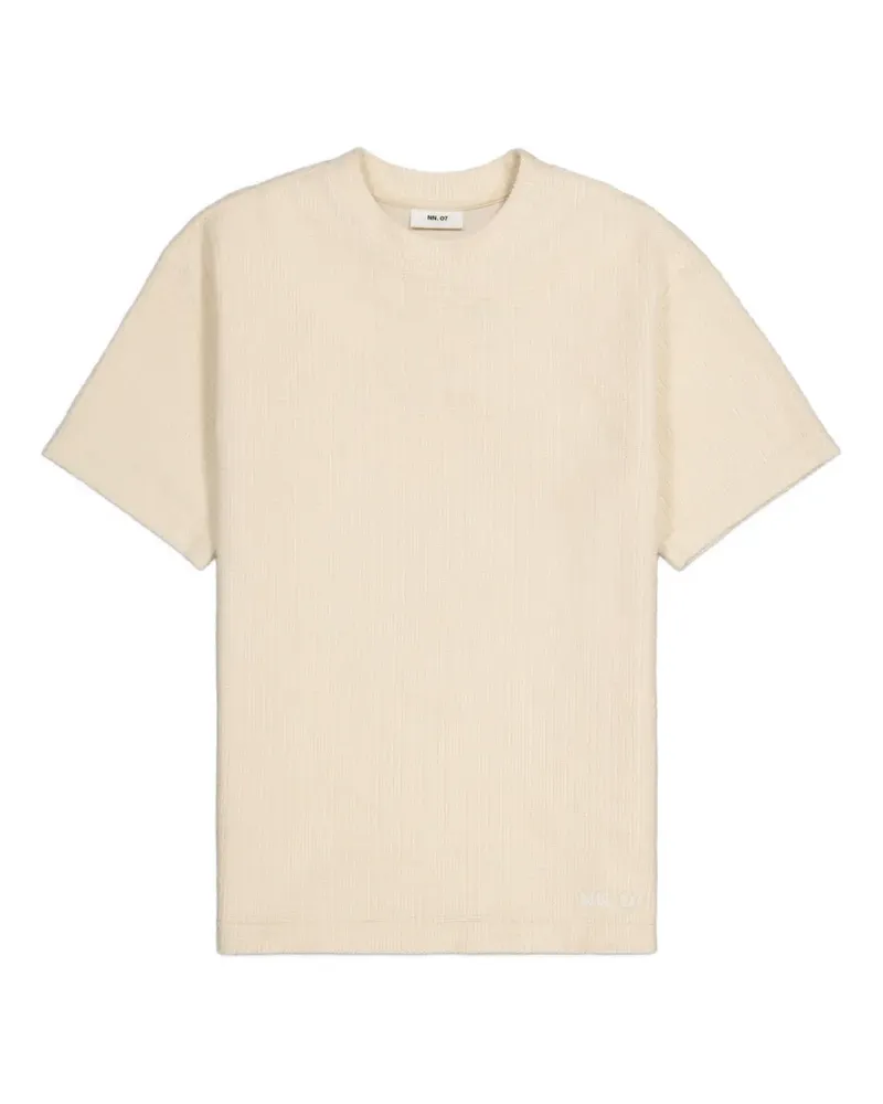 NN 07 Texturiertes T-Shirt - Nude Nude