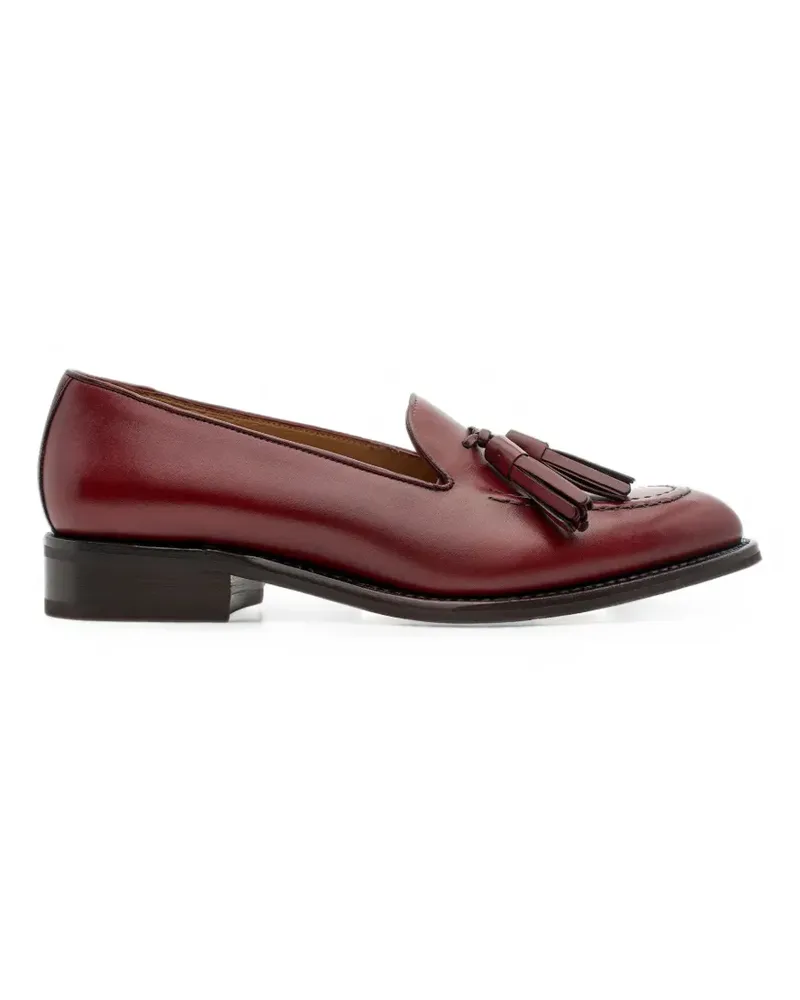 Lottusse Cambridge Loafer mit Quasten - Rot Rot