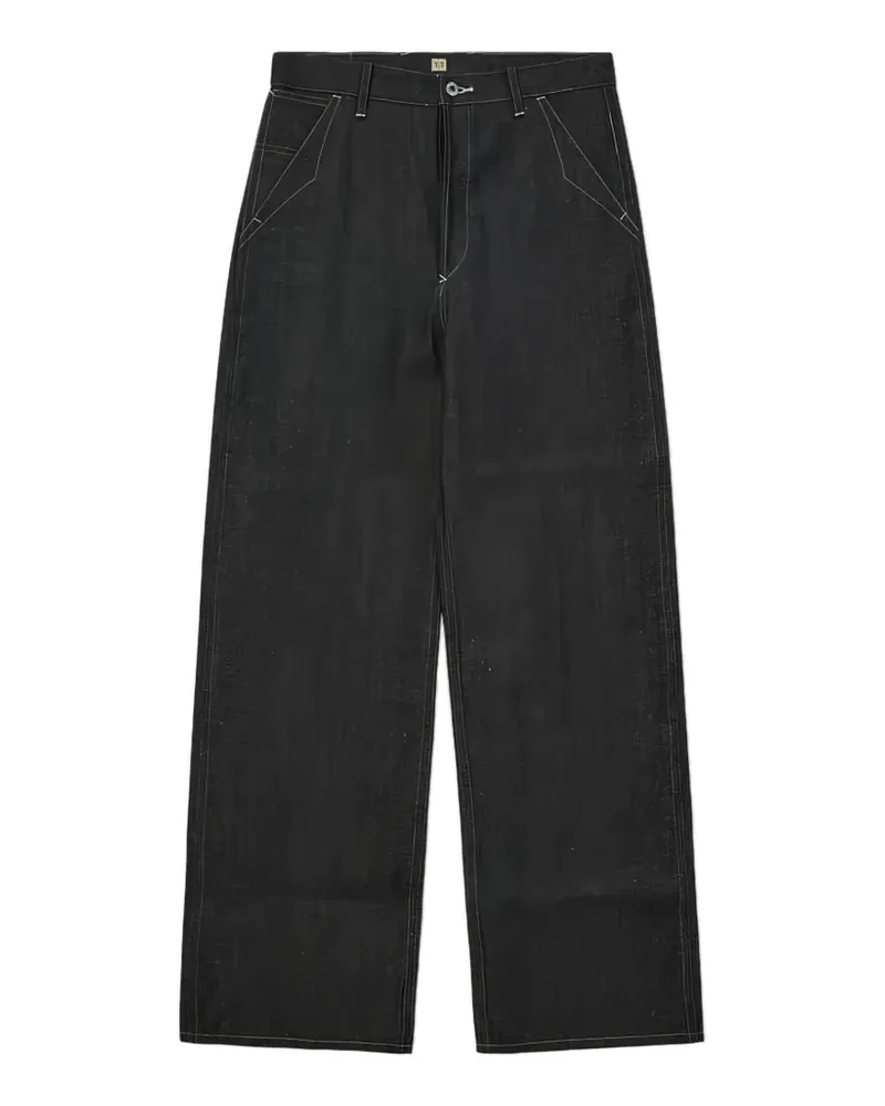 Taiga Takahashi wide-leg jeans - Blau Blau