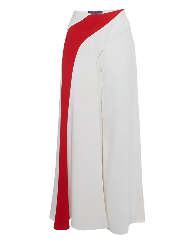 Ralph Lauren Crepe stripe trousers - Weiß Weiß