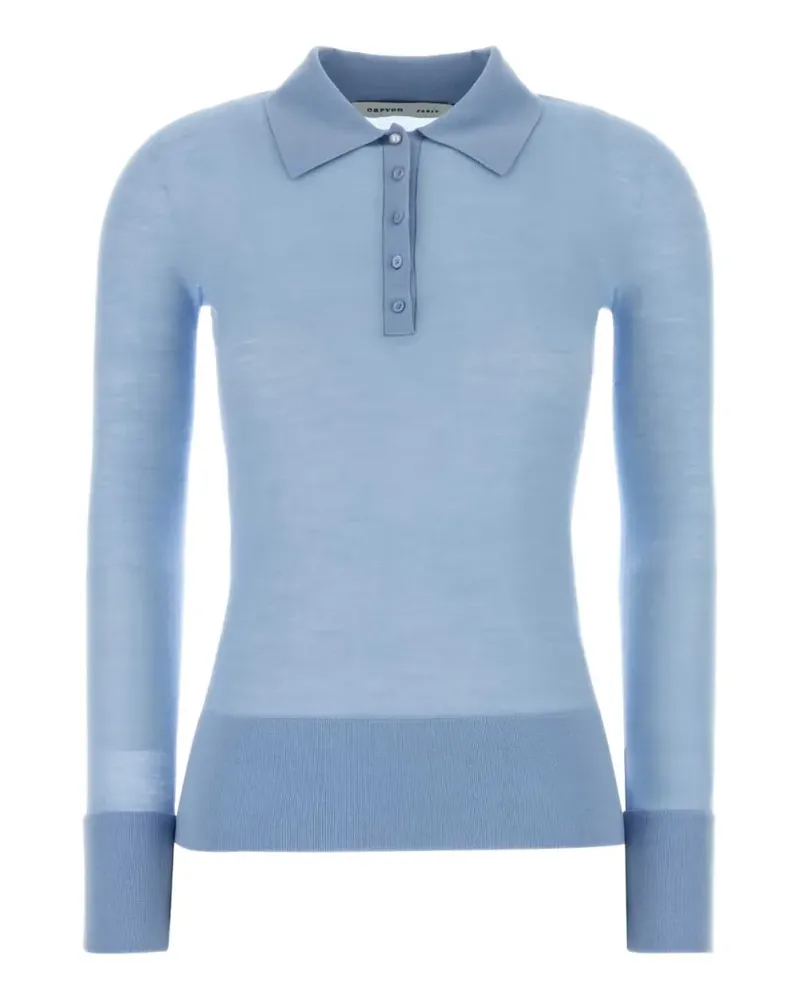 Carven wool polo shirt - Blau Blau