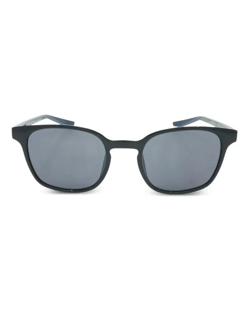 Nike Eckige Sonnenbrille - Schwarz Schwarz