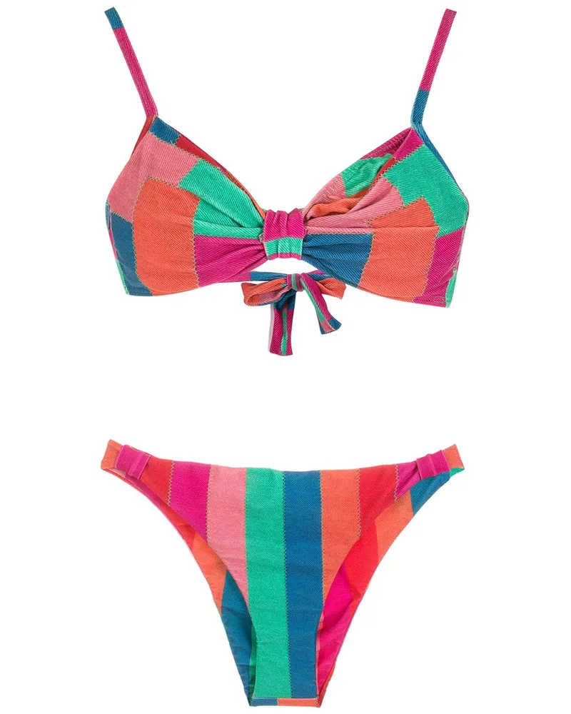 Amir Slama Bikini mit Print - Mehrfarbig Mehrfarbig
