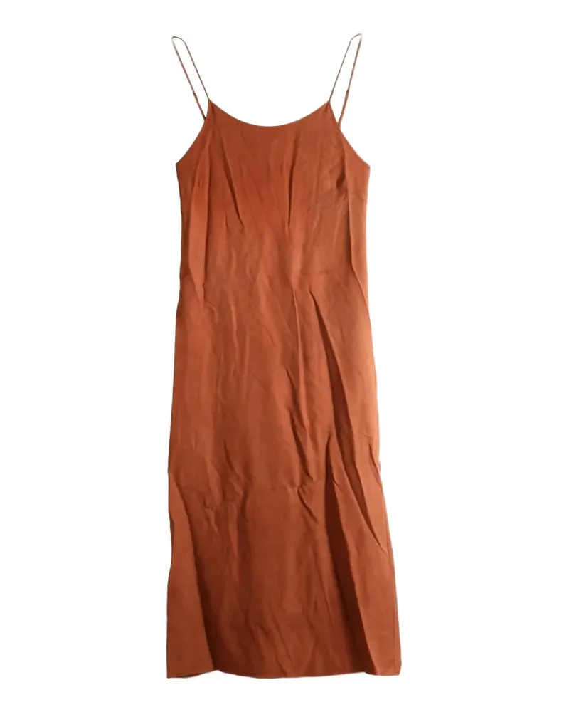 Taiga Takahashi Maxikleid mit Spaghettiträgern - Orange Orange