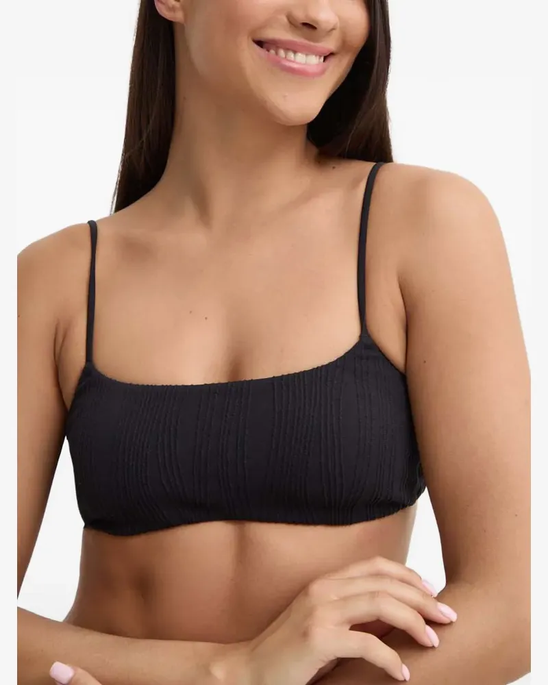 Chantelle Strukturiertes Pulp Bikinioberteil mit Schleifenverschluss - Schwarz Schwarz