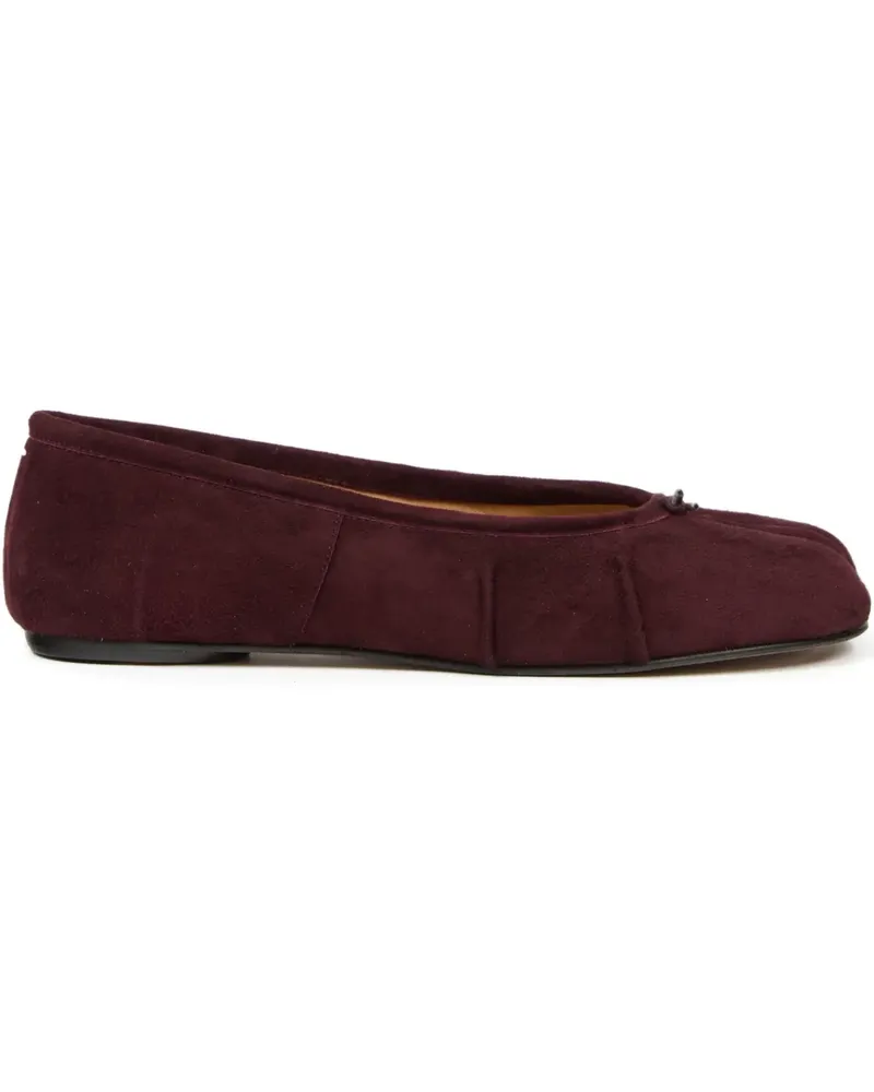 Maison Margiela Tabi Ballerinas aus Wild - Rot Rot