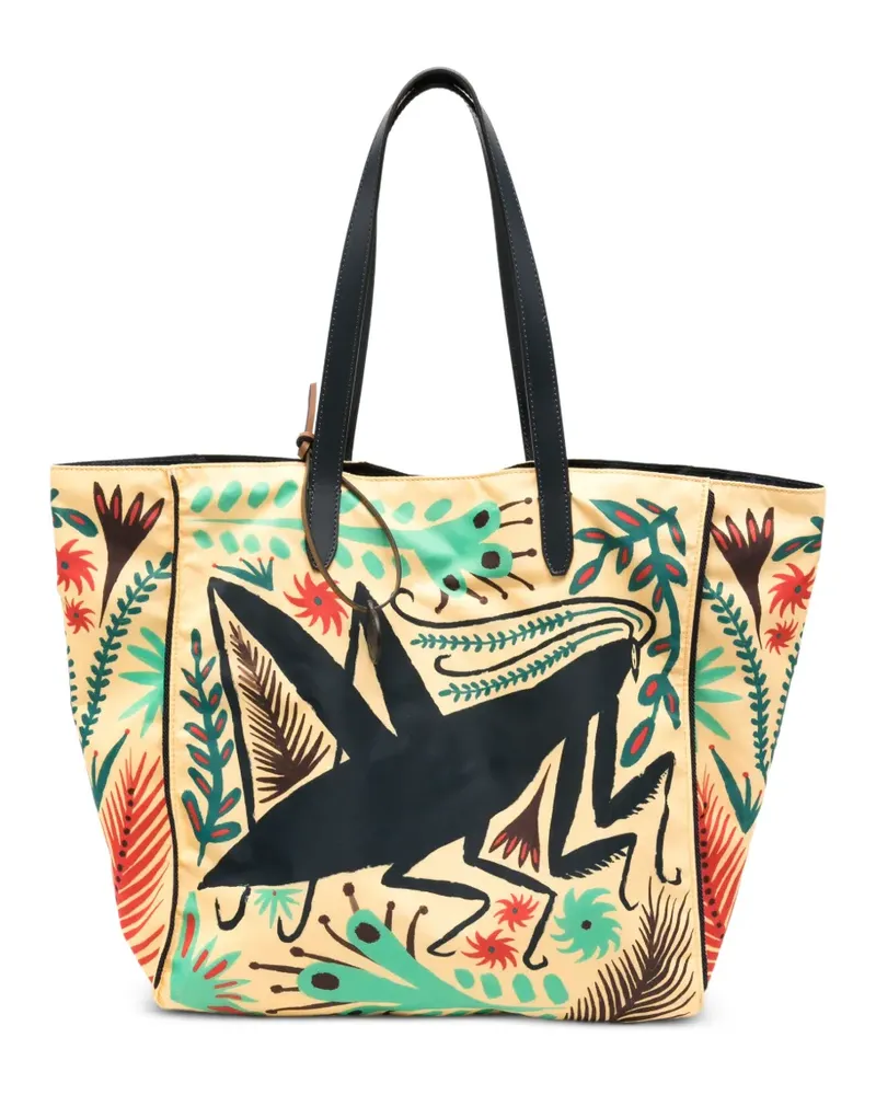 Etro x Tabby Booth Unfold Me Schultertasche mit Print - Nude Nude
