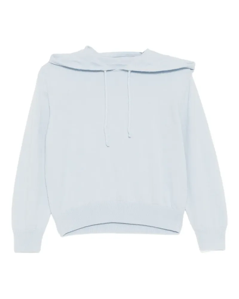 Teddy Cashmere logo-embroidered hoodie - Blau Blau