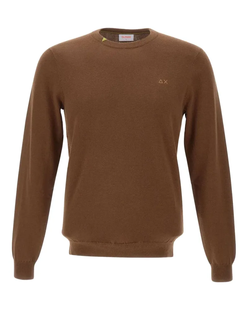 Sun68 Pullover mit Logo-Stickerei - Braun Braun