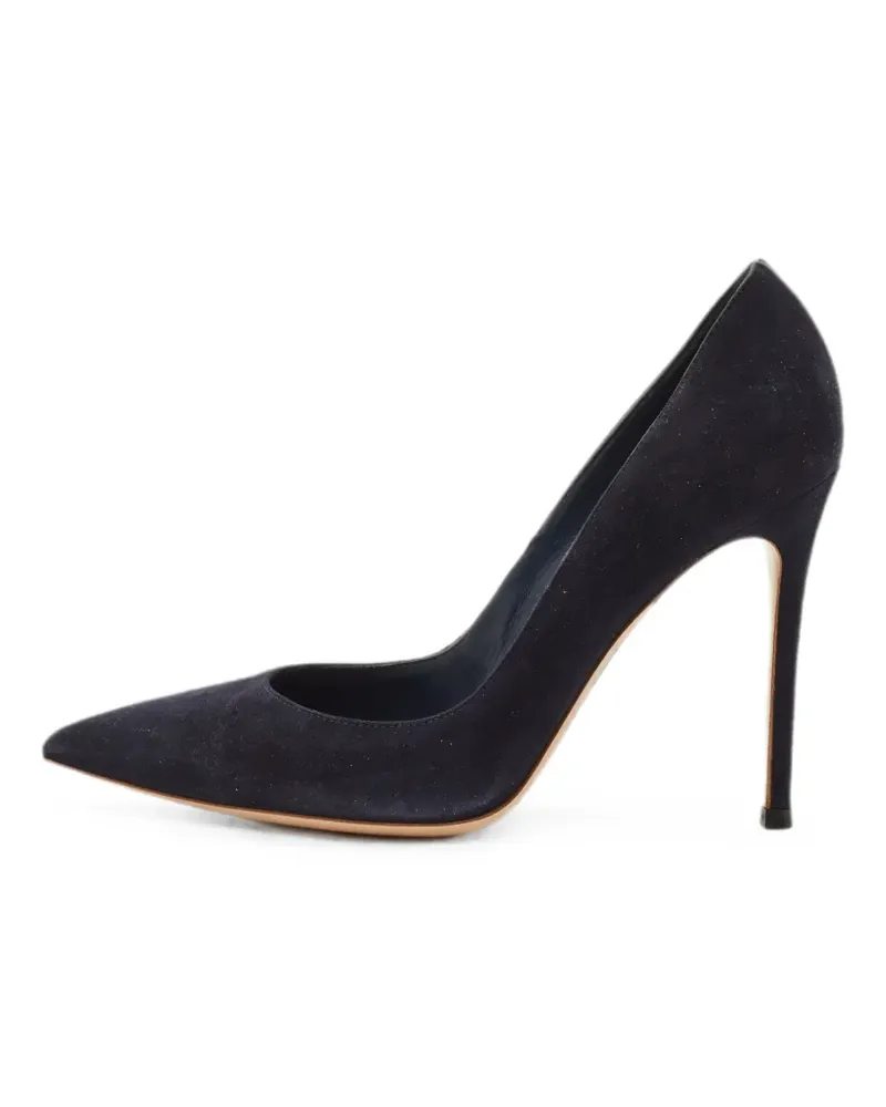Gianvito Rossi Portofino Pumps aus Wildleder - Blau Blau
