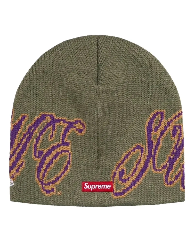Supreme Being x New Era cursive beanie hat - Grün Grün