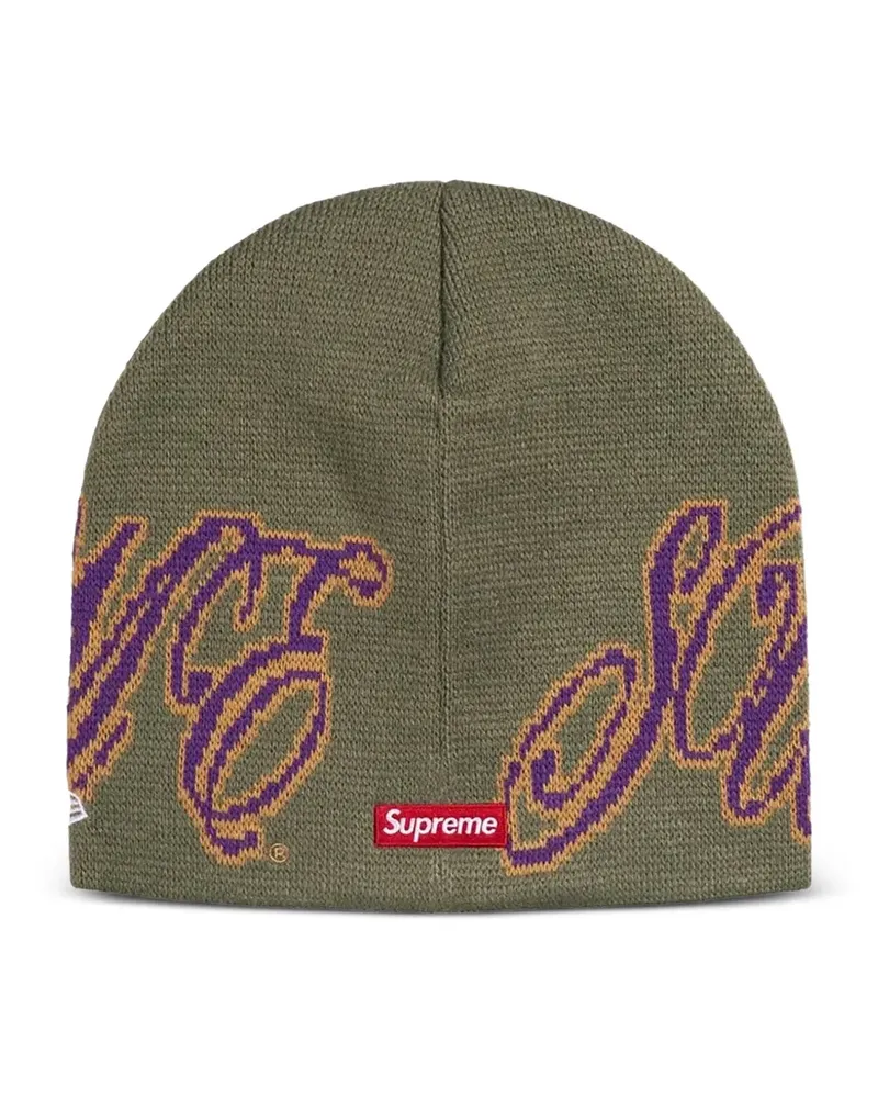 Supreme Being x New Era cursive beanie hat - Grün Grün