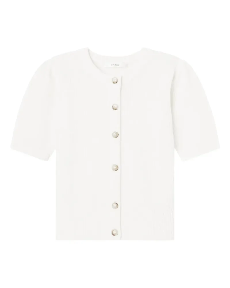 Frame Denim Gerippter Cardigan - Nude Nude