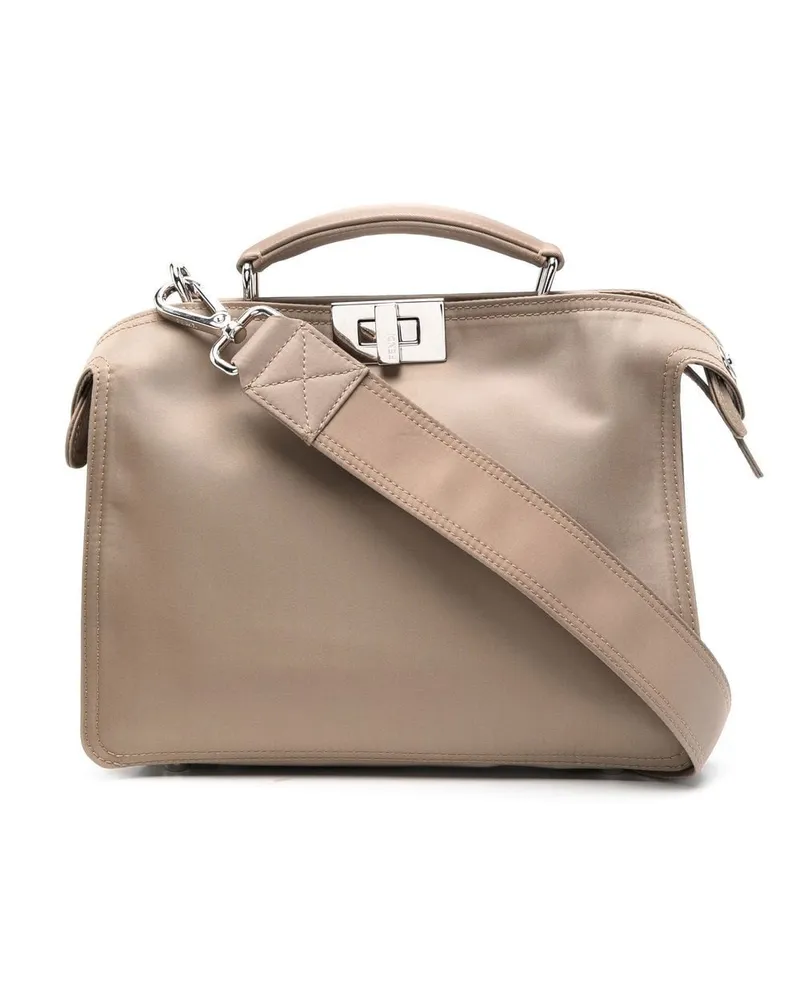 Fendi Peekaboo Kuriertasche - Nude Nude