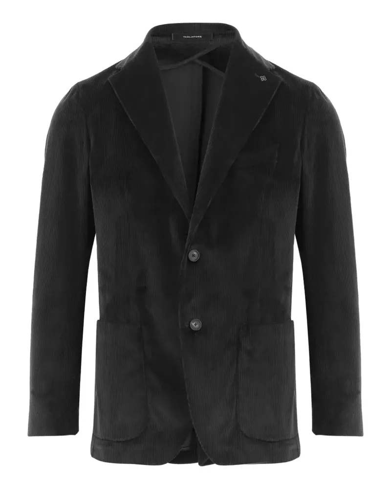 Tagliatore single-breasted corduroy blazer - Schwarz Schwarz