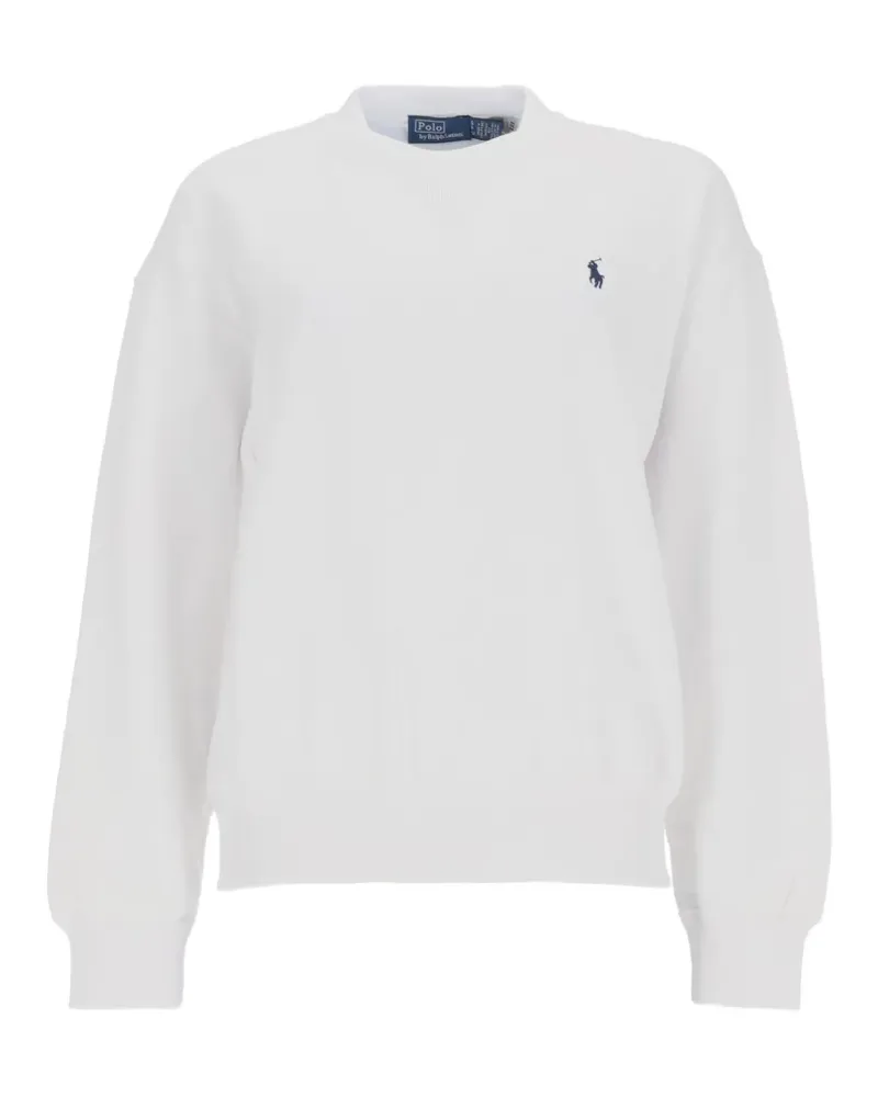 Ralph Lauren Sweatshirt mit Polo Pony - Weiß Weiß