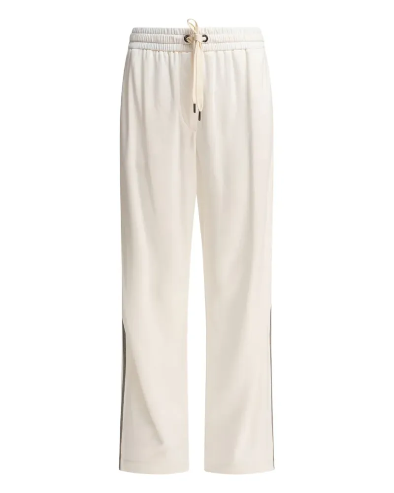 Brunello Cucinelli Jogginghose mit Kordelzug - Weiß Weiß