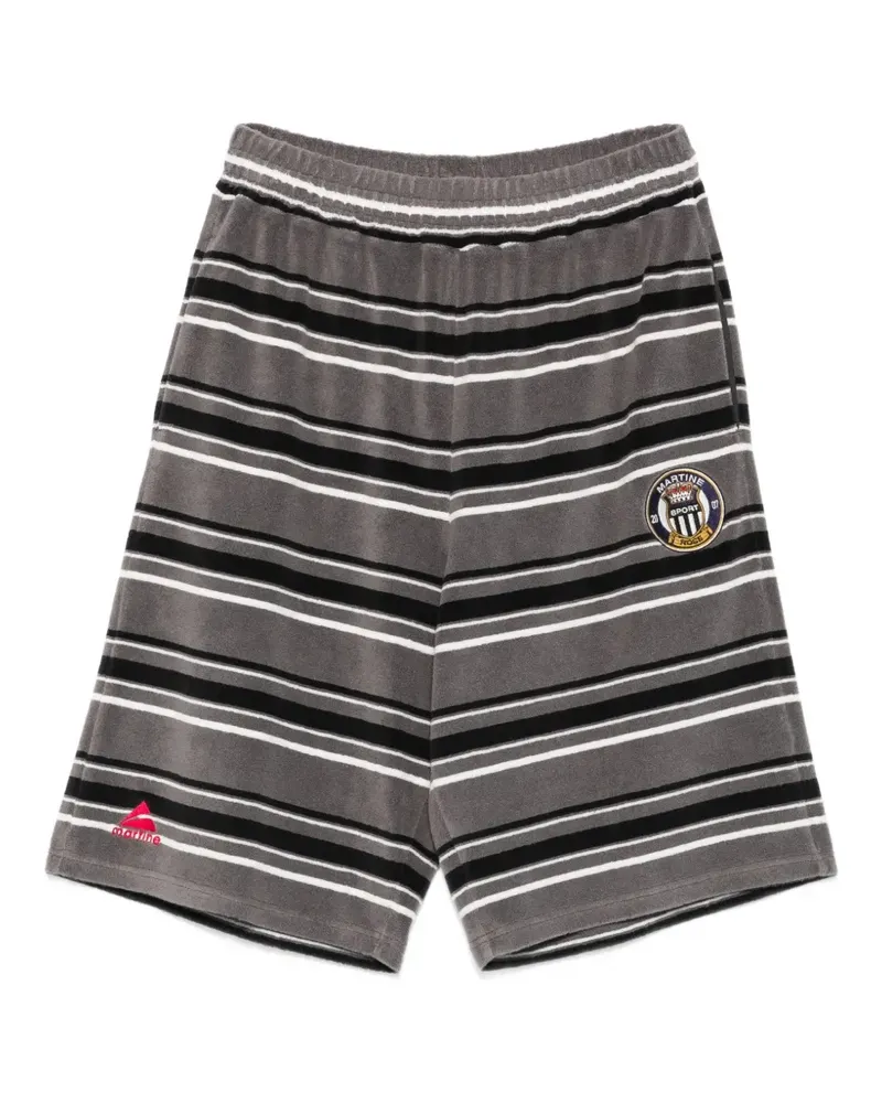 Martine Rose striped shorts - Grau Grau