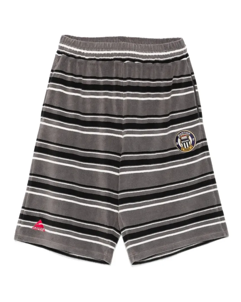 Martine Rose striped shorts - Grau Grau