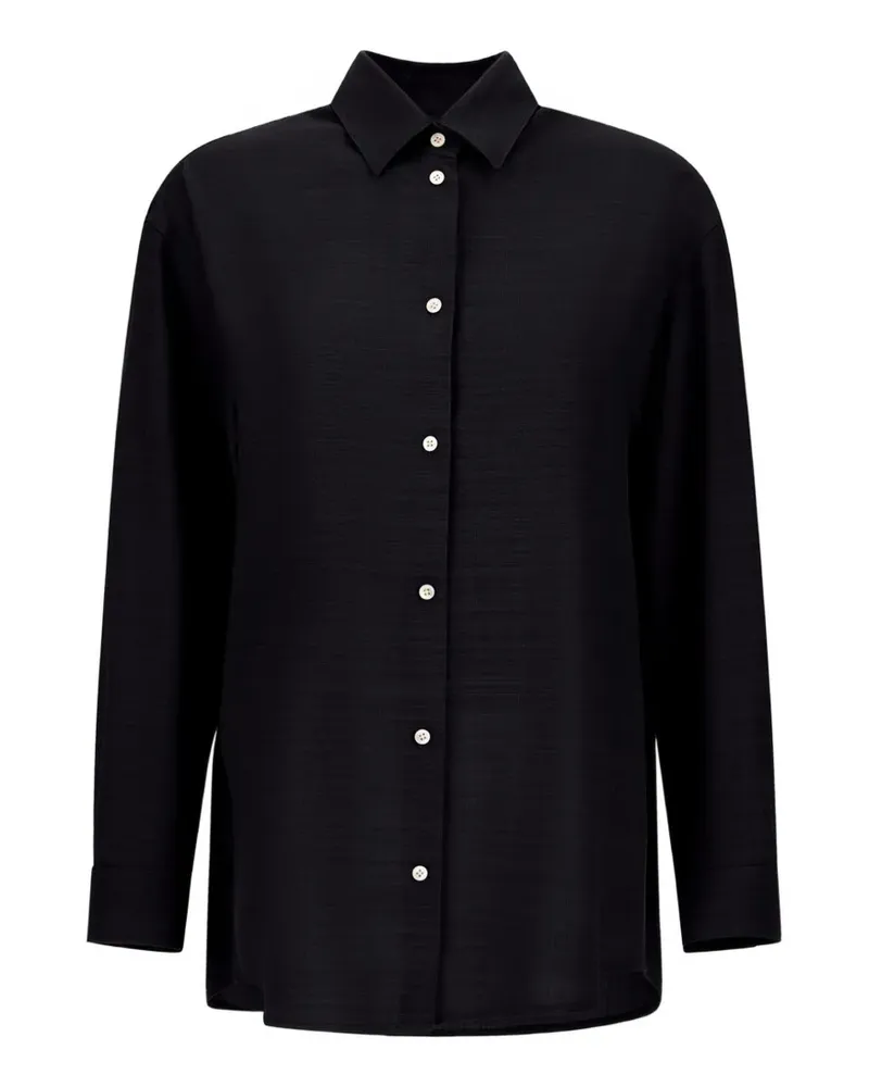 Herno textured shirt - Schwarz Schwarz