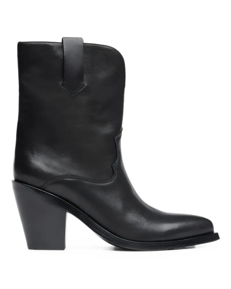 ash Jester Cowboystiefel - Schwarz Schwarz