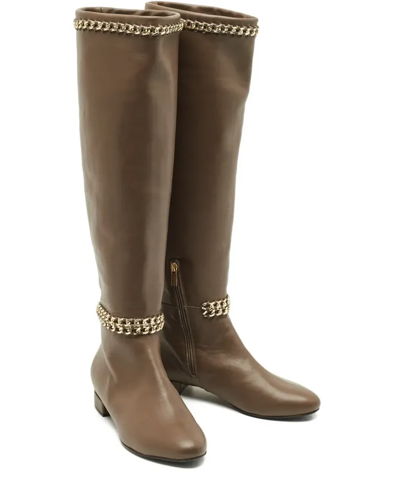 Le Silla leather knee-high boots - Braun Braun