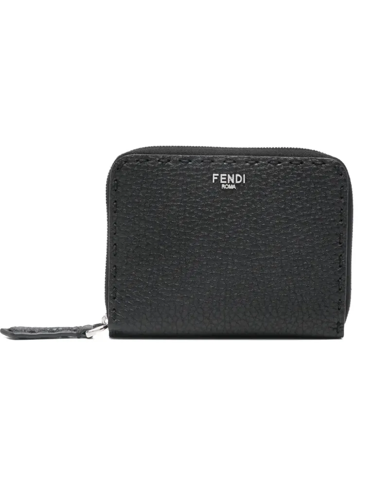 Fendi Portemonnaie mit Reißverschluss - Schwarz Schwarz