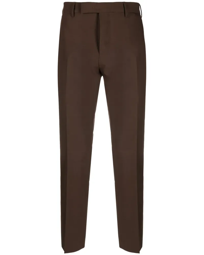 PT TORINO Klassische Cropped-Hose - Braun Braun