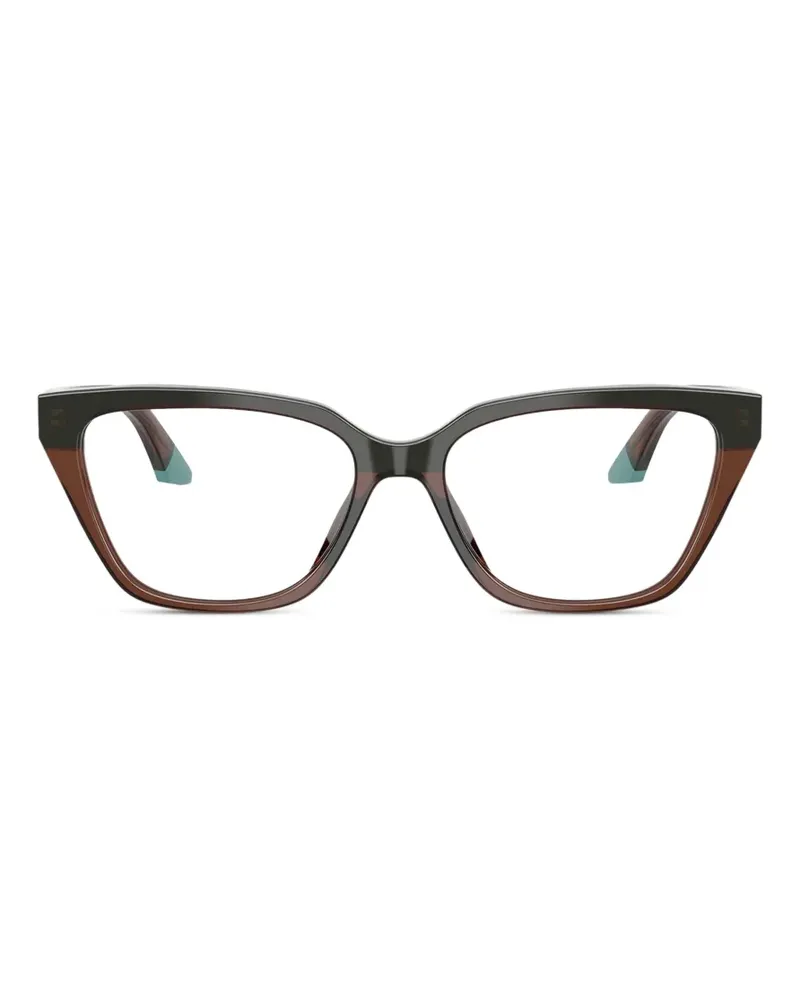 Emporio Armani Eckige Brille - Grau Grau