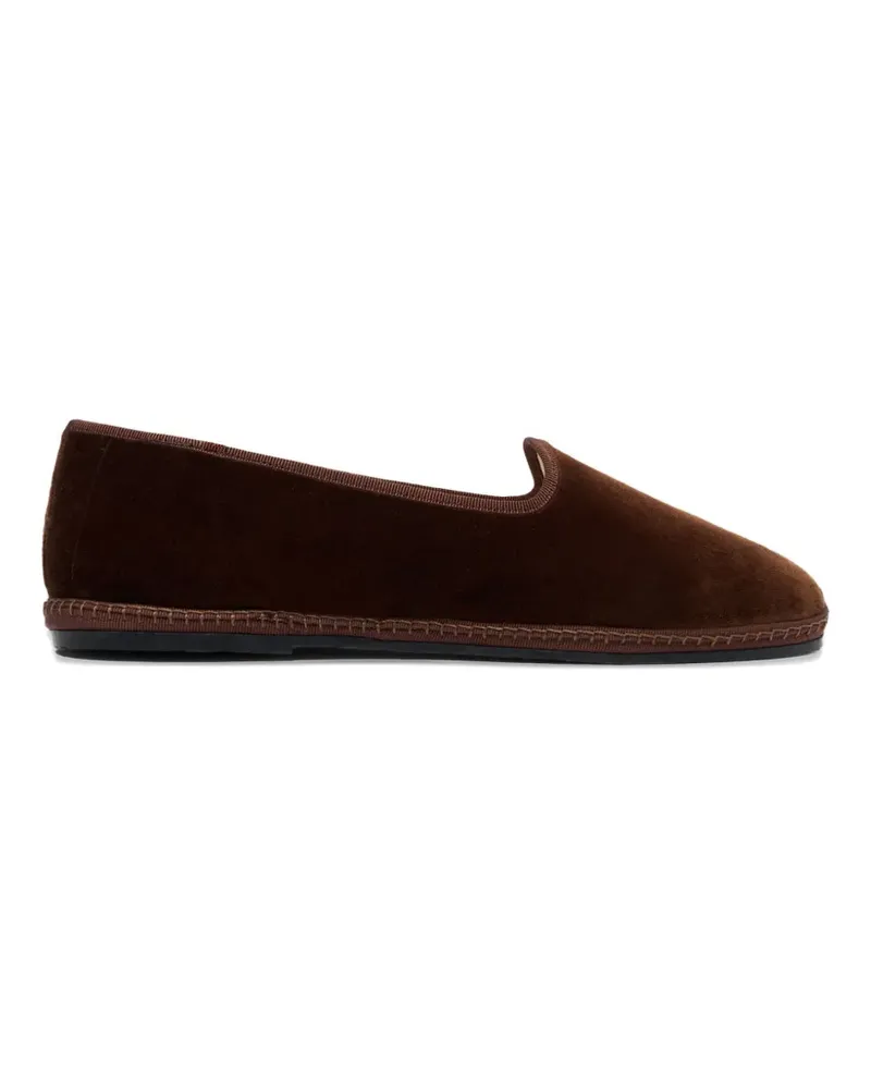 Scarosso William IV velvet slippers - Braun Braun