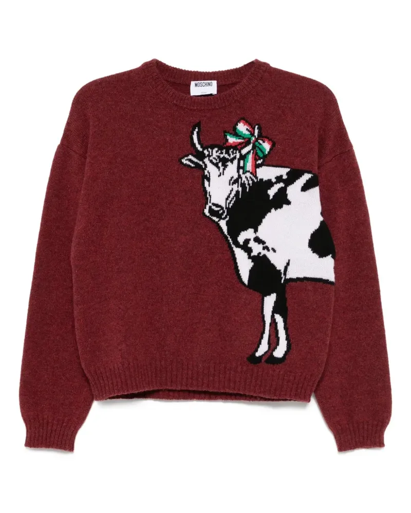 Moschino Pullover aus Shetland-Wolle - Rot Rot