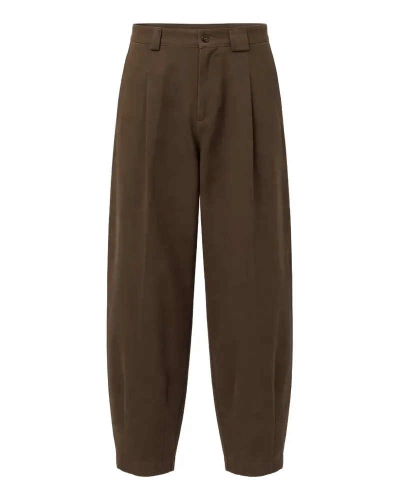 OFFICINA 36 pleated straight-leg trousers - Braun Braun