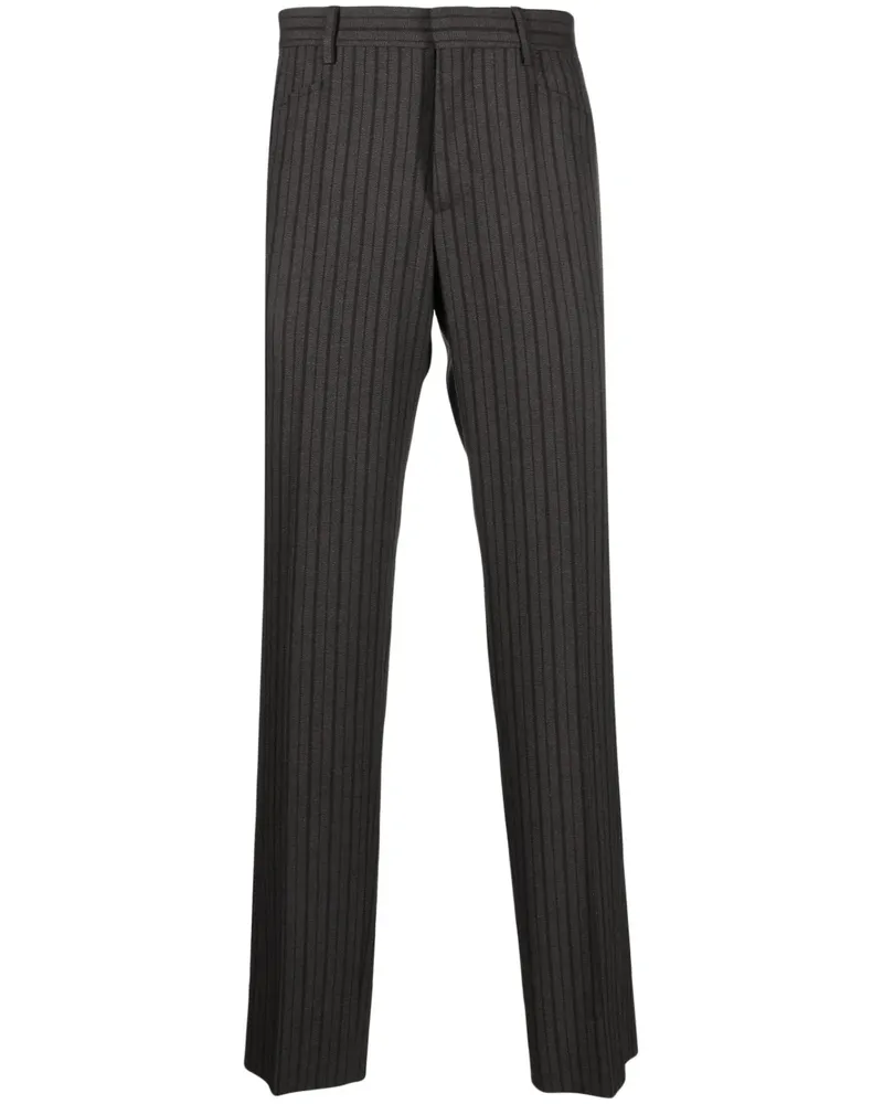 Moschino Gestreifte Hose - Grau Grau