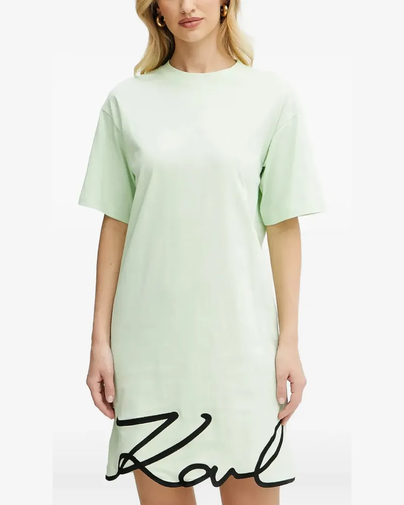 Karl Lagerfeld Kleid mit Logo-Stickerei - Grün Grün