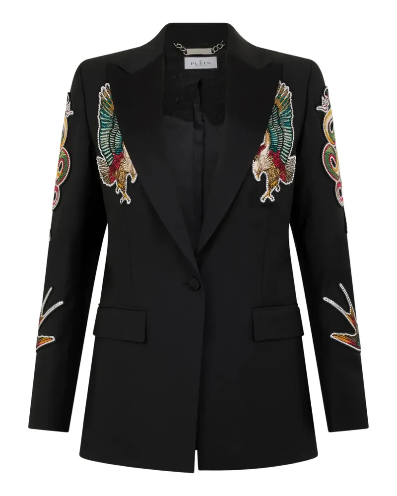 Philipp Plein Blazer mit Stickerei - Schwarz Schwarz